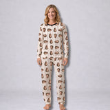Kit Casal Pijama Longo Listrado Personalizado com fotos - Envie a sua foto