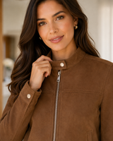 Jaqueta Suede Couro Estilo Europeia (Ultimas Unidades)