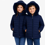 Jaqueta puffer bobojaco forrado capuz removível (ultimas unidades)