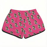 Shorts Bermuda Feminina Personalizada com foto Rosa