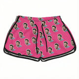 Shorts Bermuda Feminina Personalizada com foto Rosa